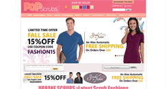 Desktop Screenshot of popscrubs.com